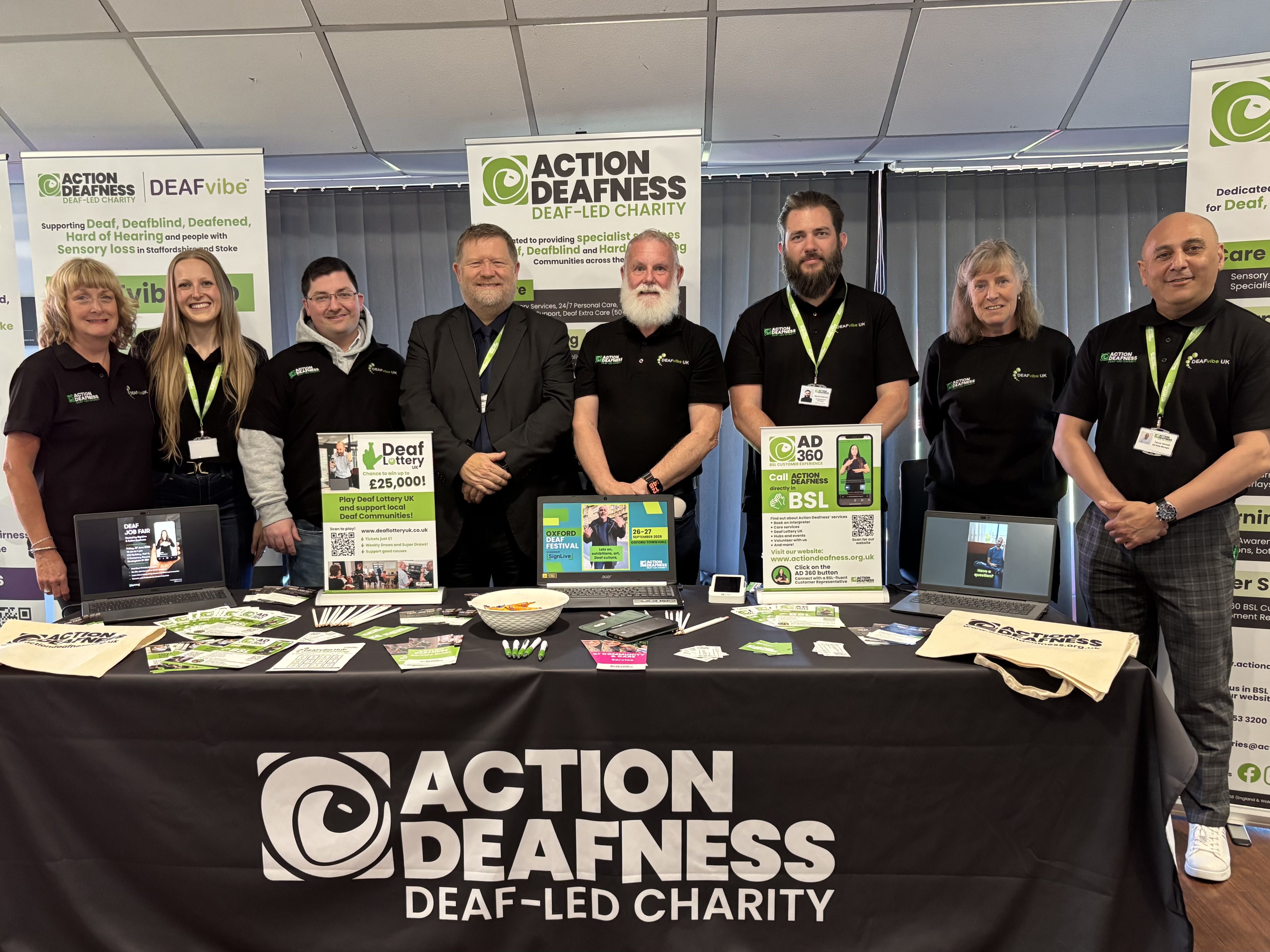 Group photo of TeamAD at an event