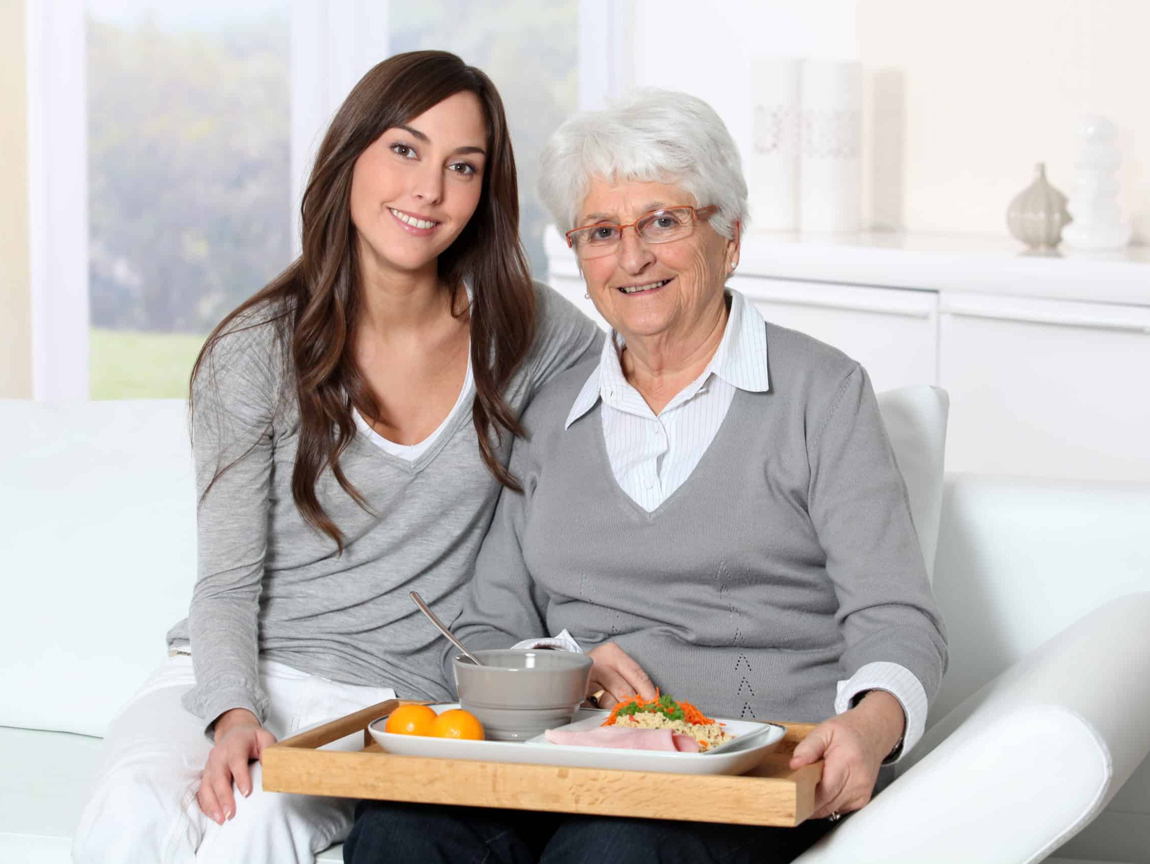 Person caring for older person